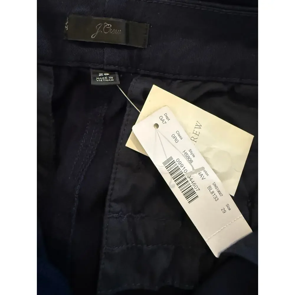 J. Crew Slim Broken In Boyfriend Chino Pants Navy Blue 29